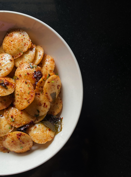 CASHEW CHILLI IDLI FRY