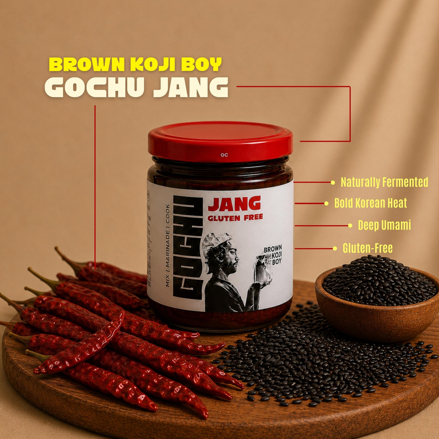 Gochujang – Gluten-Free Fermented Chilli Paste | Brown Koji Boy