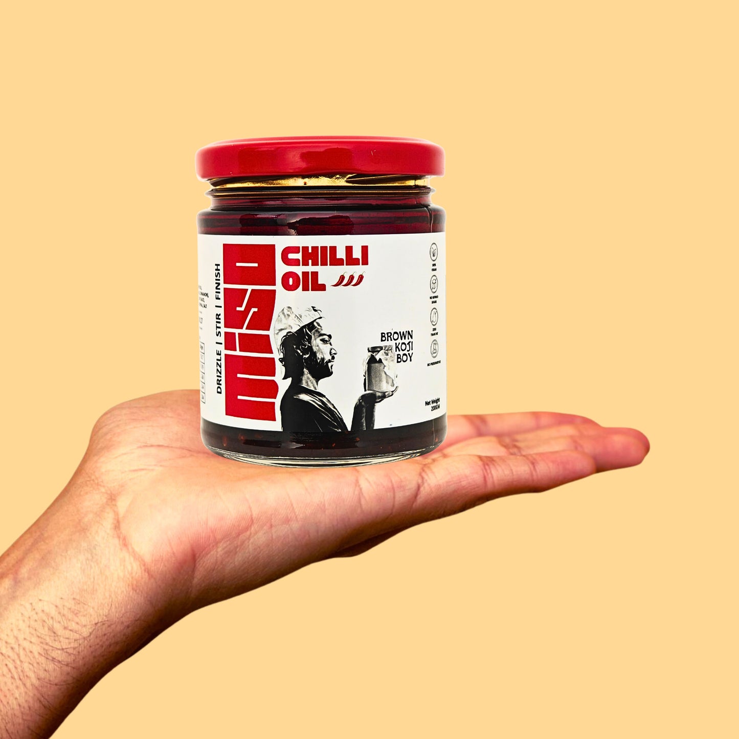 Miso Chilli Oil – Umami-Rich Chilli Oil | Brown Koji Boy | Brown Koji Boy